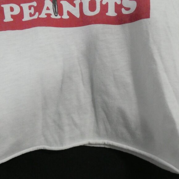 PEANUTS | large | Peanuts Graphic White Crop Top | Rolled Cuffs - Picture 8 of 15